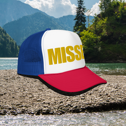 Red White & Blue MISSED Foam Trucker