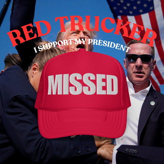 Red MISSED Foam Trucker